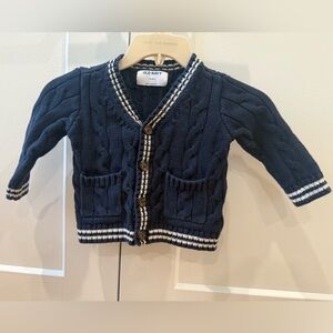 Old Navy Dark Blue Toddler/Infant Cable Knit Cardigan